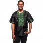 Black and print patchwork african shirt men dashiki recreational tops customized africa style tradit