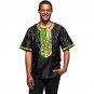 Black and print patchwork african shirt men dashiki recreational tops customized africa style tradit