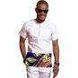 Custom dashiki clothes patchwork design colorful print men african shirt short sleeve tops fashion a