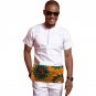 Custom dashiki clothes patchwork design colorful print men african shirt short sleeve tops fashion a