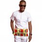 Custom dashiki clothes patchwork design colorful print men african shirt short sleeve tops fashion a