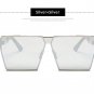 Men Oversized Square Sunglasses Women Fashion Large Size Metal Steampunk Mirror Sun Glasses