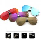 Men Women Fashion Rimless Alloy Frame Mirror Sunglasses Male Aviation Driving
