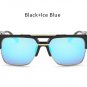 Vintage Men Sunglasses Luxury Brand Designer Male Flat Top Big Square Frame Mirror Sun Glasses Women