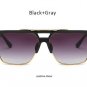 Vintage Men Sunglasses Luxury Brand Designer Male Flat Top Big Square Frame Mirror Sun Glasses Women