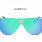 2017 New Shield Sunglasses Men Women Fashion Trend Brand Designer Rimless Alloy Frame Mirror Sun Gla