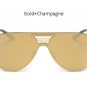2017 New Shield Sunglasses Men Women Fashion Trend Brand Designer Rimless Alloy Frame Mirror Sun Gla