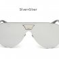 2017 New Shield Sunglasses Men Women Fashion Trend Brand Designer Rimless Alloy Frame Mirror Sun Gla
