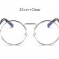 Mens Round Gothic Steampunk Sunglasses Women Coating Mirrored Circle Vintage Punk Sun Glasses Male F