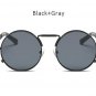 Mens Round Gothic Steampunk Sunglasses Women Coating Mirrored Circle Vintage Punk Sun Glasses Male F