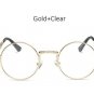 TSHING Gothic Steampunk Sunglasses Men Women Metal Wrap Eyeglasses Round Shades Brand Designer Sun g