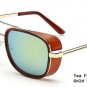 Tony Stark Iron Man Sunglasses Men Luxury Brand Eyewear Mirror Punk Sun Glasses Vintage Male Sunglas