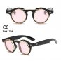 JackJad 2017 Fashion Vintage Round Retro SteamPunk Sunglasses Classic Double Layer Clamshell Design