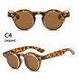 JackJad 2017 Fashion Vintage Round Retro SteamPunk Sunglasses Classic Double Layer Clamshell Design