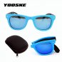 YOOSKE Men Women Foldable Sunglasses With original BOX Folding Glasses With Case Brand Designer Mirr
