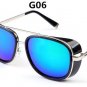 2017 New IRON MAN 3 Matsuda TONY Steampunk Sunglasses Men Mirrored Designer Brand Glasses Vintage Su