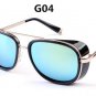 2017 New IRON MAN 3 Matsuda TONY Steampunk Sunglasses Men Mirrored Designer Brand Glasses Vintage Su