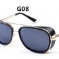 2017 New IRON MAN 3 Matsuda TONY Steampunk Sunglasses Men Mirrored Designer Brand Glasses Vintage Su