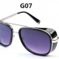 2017 New IRON MAN 3 Matsuda TONY Steampunk Sunglasses Men Mirrored Designer Brand Glasses Vintage Su