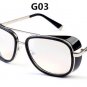 2017 New IRON MAN 3 Matsuda TONY Steampunk Sunglasses Men Mirrored Designer Brand Glasses Vintage Su
