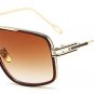 SHAUNA Individual Oversize Women Square Sunglasses Brand Designer Men Gradient Coating Alloy Legs Sh
