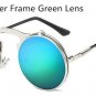 INTAGE STEAMPUNK Sunglasses round Designer steam punk Metal OCULOS de sol women COATING SUNGLASSES M