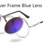 INTAGE STEAMPUNK Sunglasses round Designer steam punk Metal OCULOS de sol women COATING SUNGLASSES M
