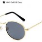 Small Size Oval Sunglasses Men Vintage Sun Glasses Alloy Classic Retro Round Glasses Women Color Len
