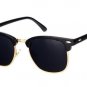 LeonLion Vintage Semi-Rimless Brand Designer Sunglasses Women/Men Polarized UV400 Classic Oculos De