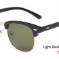 LeonLion Vintage Semi-Rimless Brand Designer Sunglasses Women/Men Polarized UV400 Classic Oculos De