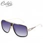 CALIFIT Metal Frame Oversized Pilot Sunglasses Men Vintage Style Cool Shades Male Fashion Design Sun