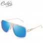 CALIFIT Metal Frame Oversized Pilot Sunglasses Men Vintage Style Cool Shades Male Fashion Design Sun