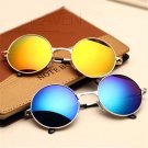 YOOSKE Beautiful Vintage Round Sunglasses Women Male Female Sun glasses Gold Vintage Circle Men SunG