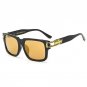 VAZROBE Oversized D Square Mens Sunglasses Brand Designer Vintage Sun Glasses for Man Luxury Gold St