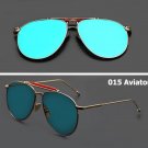 JackJad 2017 Fashion Brand Popular Style 015 Aviator Sunglasses Men Women Flat Mirror Sun Glasses Oc