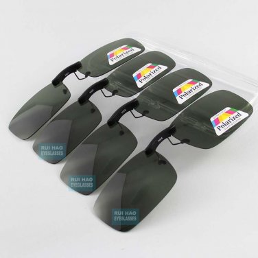 UV400 Polarized Sunglasses Clip on Light Super Sun Glasses Men Unisex Eyeglasses Deep Green Lens Avi