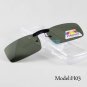 UV400 Polarized Sunglasses Clip on Light Super Sun Glasses Men Unisex Eyeglasses Deep Green Lens Avi