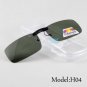 UV400 Polarized Sunglasses Clip on Light Super Sun Glasses Men Unisex Eyeglasses Deep Green Lens Avi