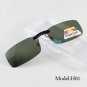 UV400 Polarized Sunglasses Clip on Light Super Sun Glasses Men Unisex Eyeglasses Deep Green Lens Avi