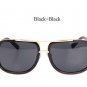 2017 Cool Hot Square Sunglasses Men Women Luxury Brand Design Couple Lady Celebrity Brad Pitt Super