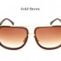 2017 Cool Hot Square Sunglasses Men Women Luxury Brand Design Couple Lady Celebrity Brad Pitt Super