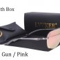 LVVKEE Brand logo sunglasses Top quality Women Polarized glasses Men Rimless Aviator green Pink Gold