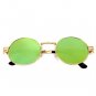 Luxury Metal Sunglasses Men Round Unisex Sunglass Steampunk Coating Glasses Women Vintage Retro Roun