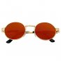 Luxury Metal Sunglasses Men Round Unisex Sunglass Steampunk Coating Glasses Women Vintage Retro Roun