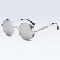 Round Metal Sunglasses Steampunk Men Women Fashion Glasses Brand Designer Retro Vintage Sunglasses U