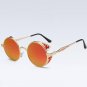 Round Metal Sunglasses Steampunk Men Women Fashion Glasses Brand Designer Retro Vintage Sunglasses U