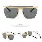 2017 New Brand Square Sunglasses Men or Women Retro Metal Big Glasses Oversized Driving Vintage Part