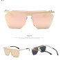 2017 New Brand Square Sunglasses Men or Women Retro Metal Big Glasses Oversized Driving Vintage Part