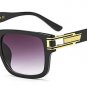 SHAUNA 7 Colors Fashion Alloy Hinge Men Square Sunglasses Brand Designer Vintage Women Gradient/Clea