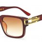 SHAUNA 7 Colors Fashion Alloy Hinge Men Square Sunglasses Brand Designer Vintage Women Gradient/Clea